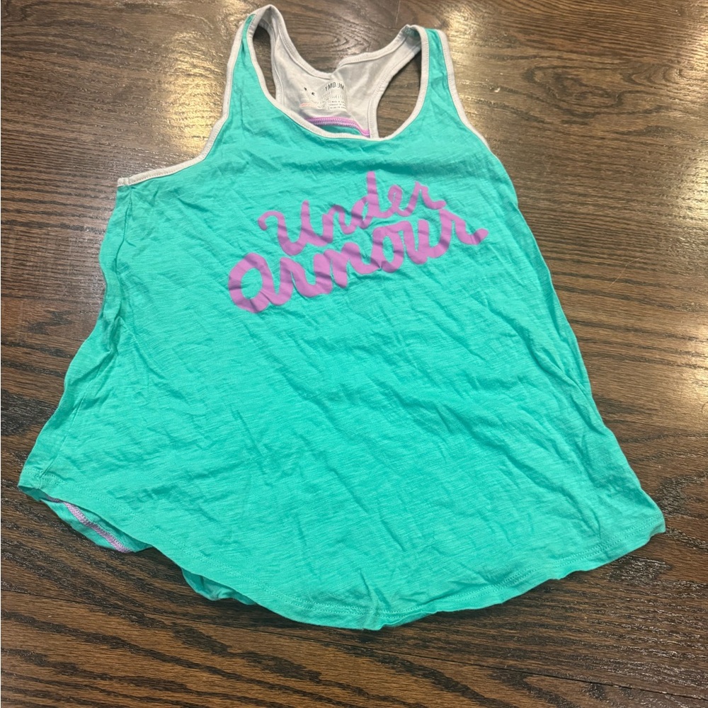 Under Armour Teal loose Kids Tank Top